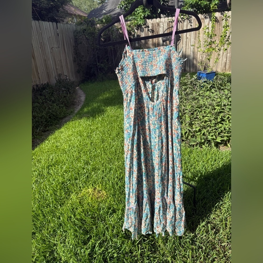 ▶️ Free People ◀️ Molly Jo Midi Dress in Blossom Combo - Picture 15 of 16